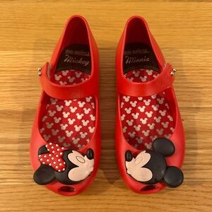Mini Melissa Red Disney Character Shoes